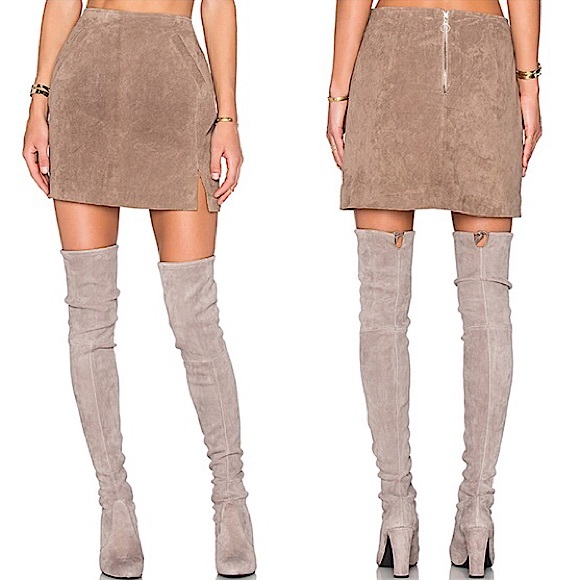 Blank NYC Dresses & Skirts - REVOLVE BLANK NYC SUEDE MINI SKIRT NWT SIZE 29 ✨